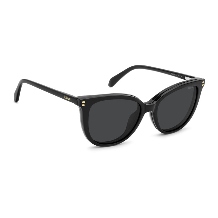 Lunettes de vue avec clip solaire Polaroid PLD D605/C Black / verres Grey Polarized (807-M9)