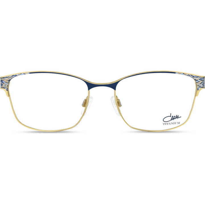 Cazal 1294 001 bleu gris-or - vue de face