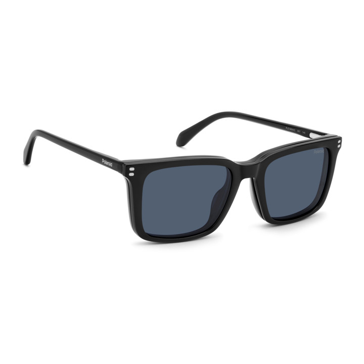 Lunettes de vue avec clip solaire Polaroid PLD D604/C Black / verres Blue Polarized (807-C3)