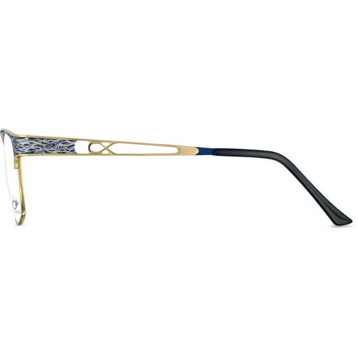Cazal 1294 001 bleu gris-or - vue de profil