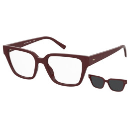 Lunettes de vue avec clip solaire Seventh Street 7A 628/C Red / verres Grey Polarized (C9A-M9)