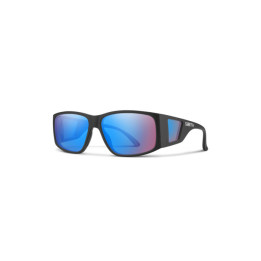 Lunettes de soleil Smith MONROE PEAK Matte Black / verres Blue Mirror Hight Contrast (003-G0)