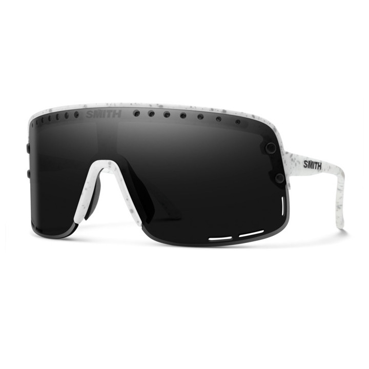 Lunettes de soleil Smith ULTRALITE White Pattern Black / verres Grey Highcontrast (6YX-1C)