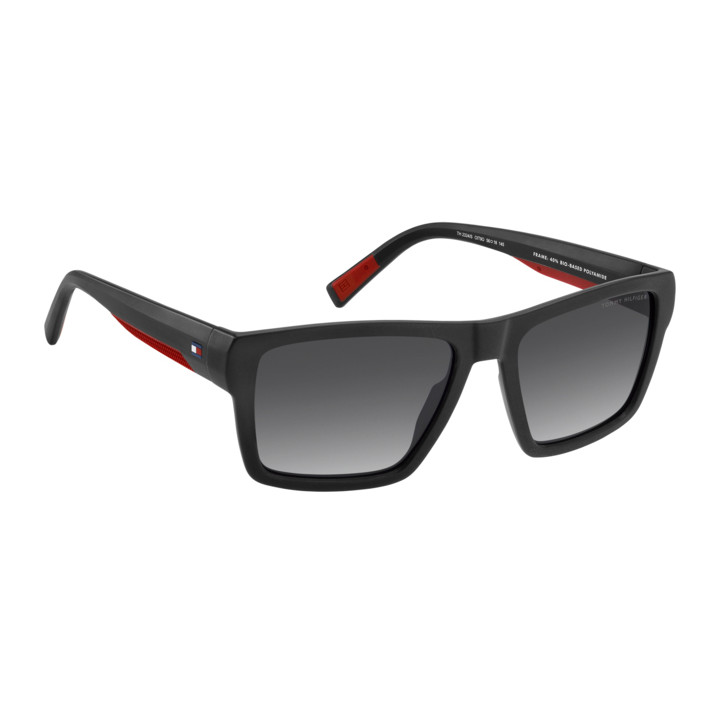 Lunettes de soleil Tommy Hilfiger TH 2324/S Black Red / verres Dark Grey Shaded (OIT-9O)