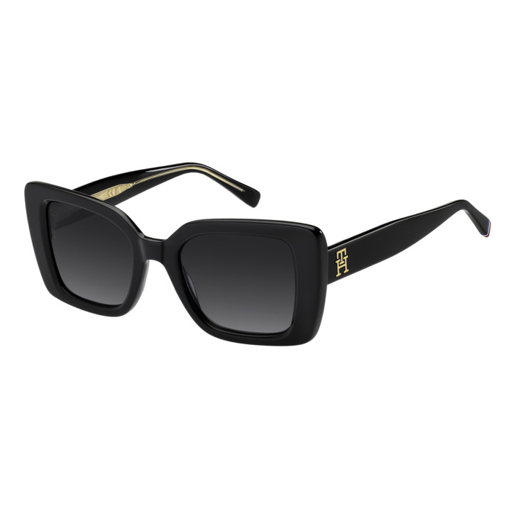 Lunettes de soleil Tommy Hilfiger TH 2341/S Black / verres Dark Grey Shaded (807-9O)