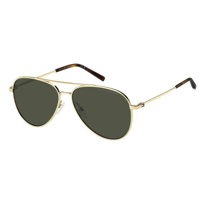 Lunettes de soleil Tommy Hilfiger TH 2336/S Gold / verres Green (J5G-QT)