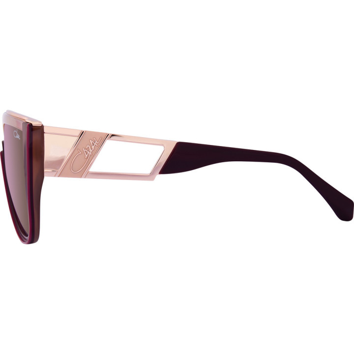 Cazal 8511 004 bordeaux-rosé or - vue de profil