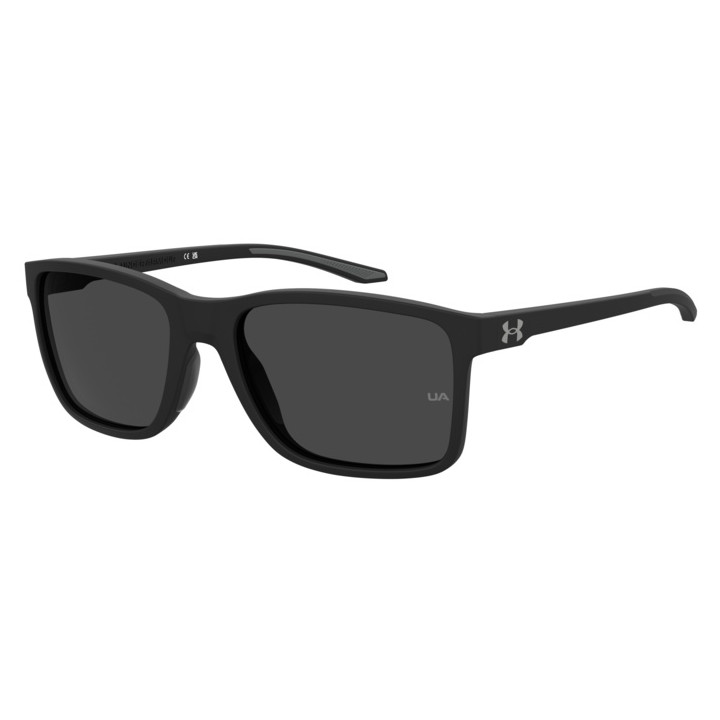 Lunettes de soleil Under Armour UA HUSTLE XL Matte Black / verres Grey (003-IR)