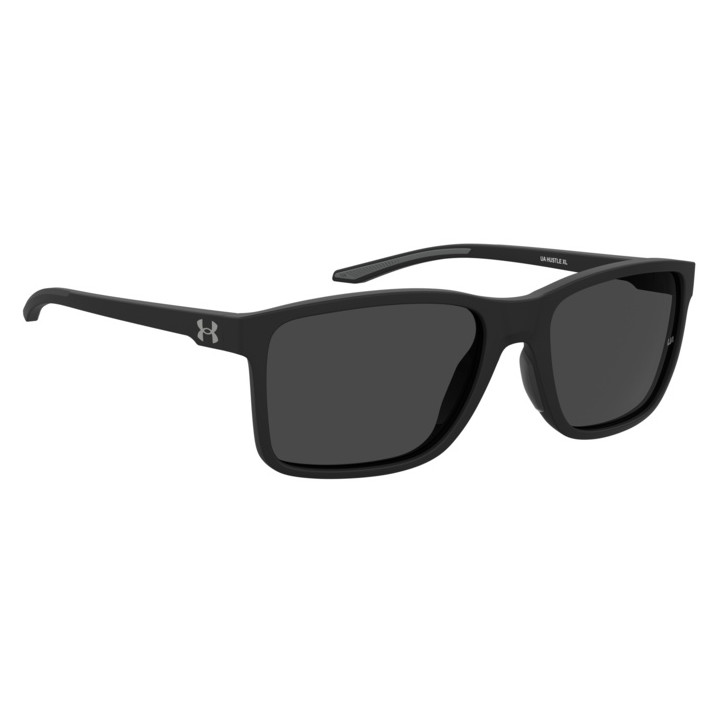 Lunettes de soleil Under Armour UA HUSTLE XL Matte Black / verres Grey (003-IR)