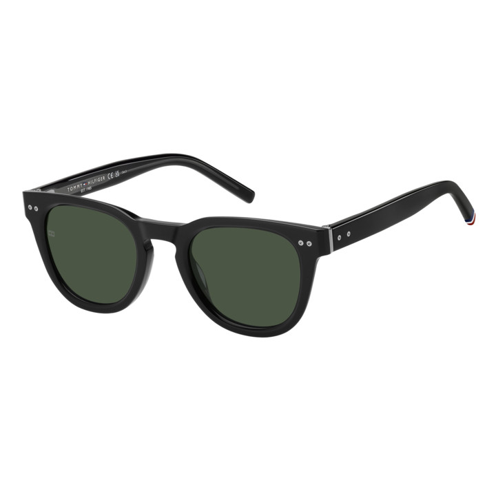Lunettes de soleil Tommy Hilfiger TH 86/S Black / verres Green (807-QT)