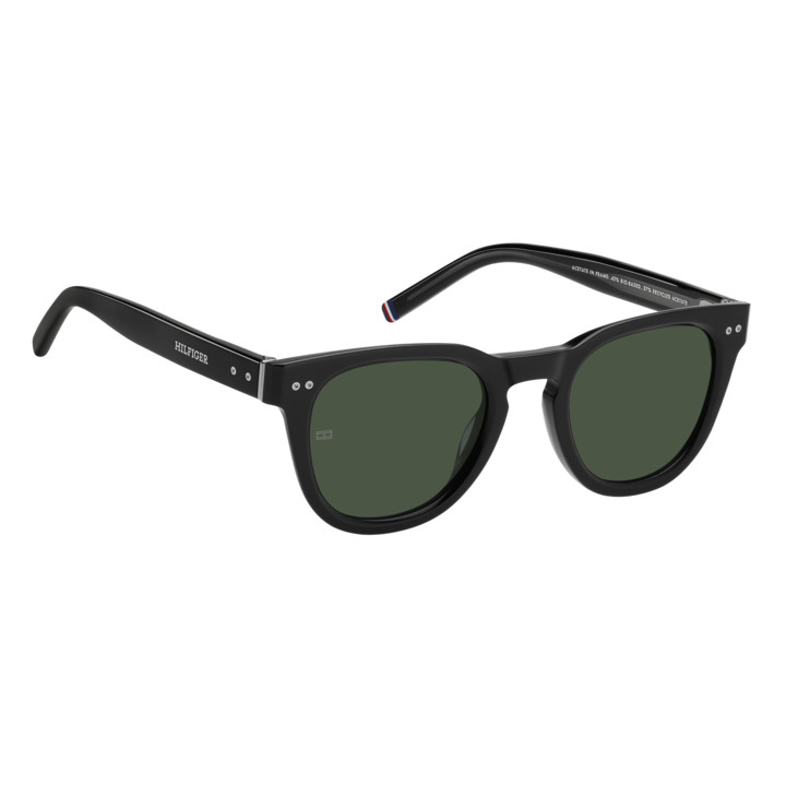Lunettes de soleil Tommy Hilfiger TH 86/S Black / verres Green (807-QT)