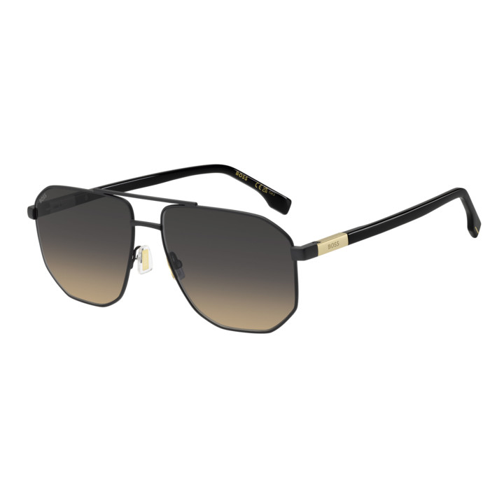 Lunettes de soleil BOSS 1832/S Matte Black / verres Grey Brown Doubleshade (003-PR)