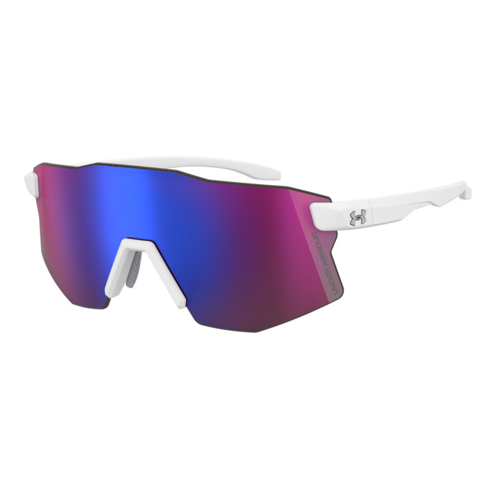 Lunettes de soleil Under Armour UA GRID PRO/G Matte White Pink / verres Pink Mirror (JQO-34)