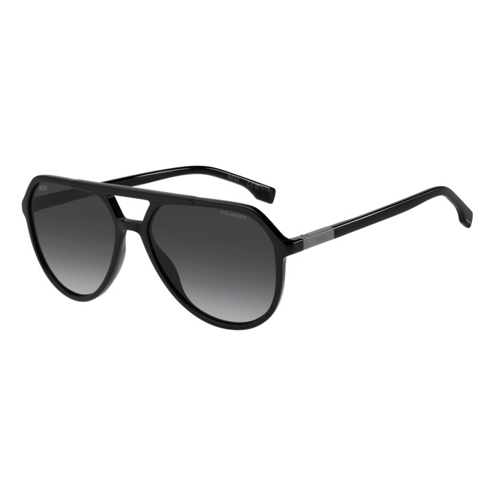 Lunettes de soleil BOSS 1831/S Black / verres Grey Shaded Polarized (807-WJ)