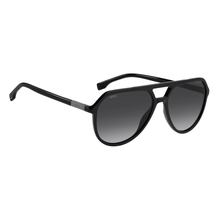 Lunettes de soleil BOSS 1831/S Black / verres Grey Shaded Polarized (807-WJ)