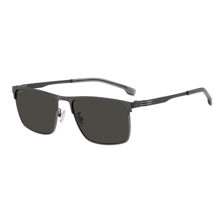 Lunettes de soleil BOSS 1837/G/S Matte Ruthenium Black / verres Grey (SVK-IR)