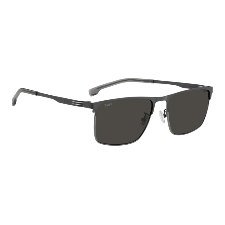 Lunettes de soleil BOSS 1837/G/S Matte Ruthenium Black / verres Grey (SVK-IR)
