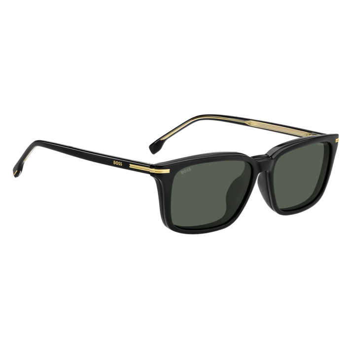 Lunettes de vue avec clip solaire BOSS 1847/G/C Black / verres Green Polarized (807-UC)