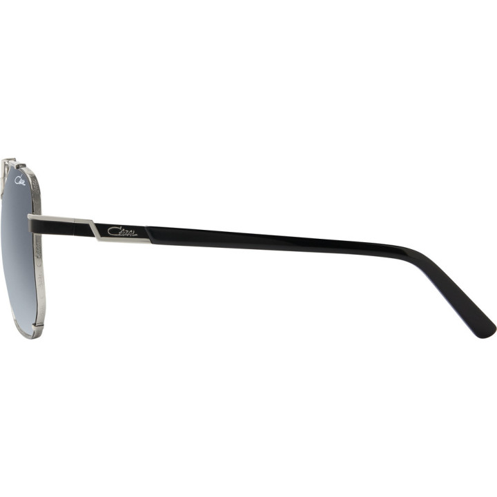 Cazal 9090 002 noir-argent - vue de profil