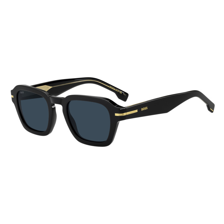 Lunettes de soleil BOSS 1853/S Black / verres Blue (807-KU)