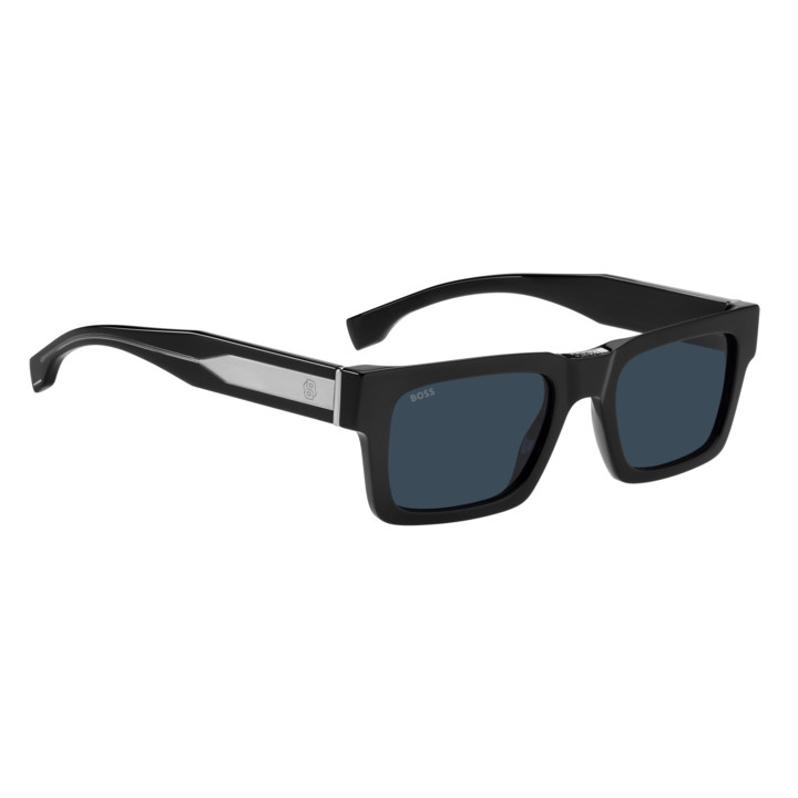 Lunettes de soleil BOSS 1855/S Black / verres Blue (807-KU)