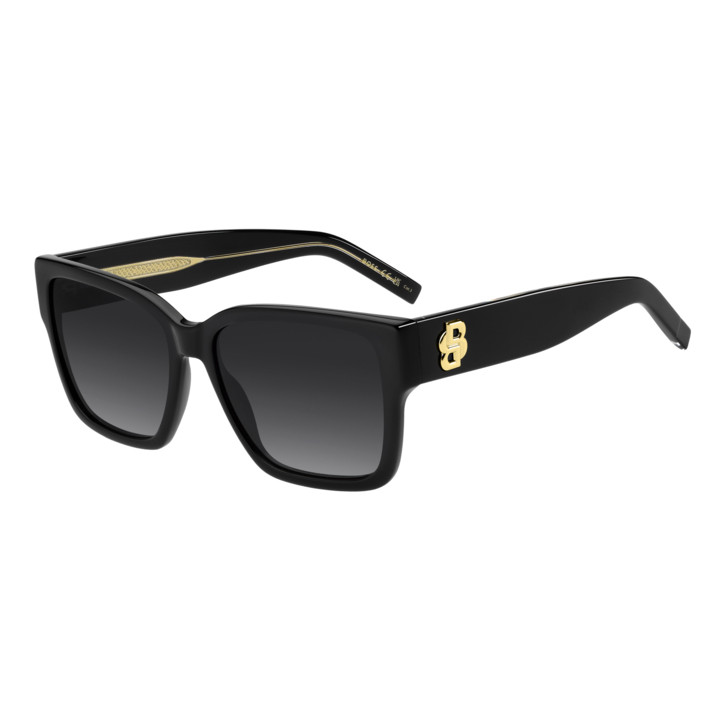 Lunettes de soleil BOSS 1860/S Black / verres Dark Grey Shaded (807-9O)