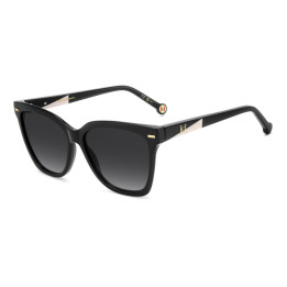 Lunettes de soleil Carolina Herrera HER 0333/S Black / verres Dark Grey Shaded (807-9O)
