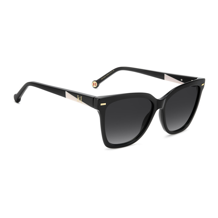 Lunettes de soleil Carolina Herrera HER 0333/S Black / verres Dark Grey Shaded (807-9O)