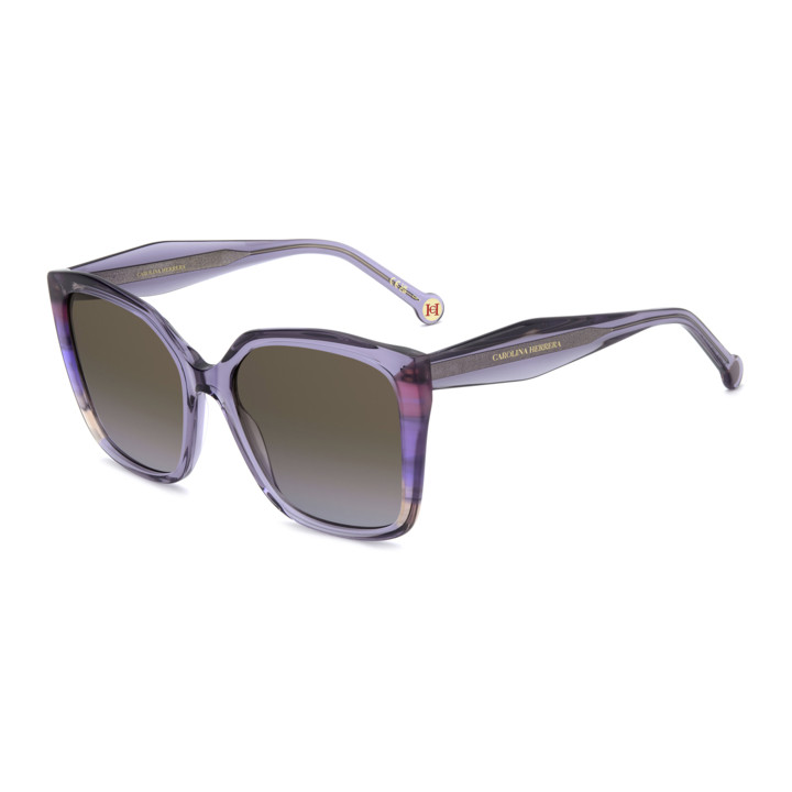 Lunettes de soleil Carolina Herrera HER 0339/S Lilac / verres Brown Violet Doubleshade (789-QR)