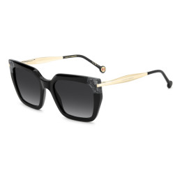 Lunettes de soleil Carolina Herrera HER 0348/S Black / verres Dark Grey Shaded (807-9O)
