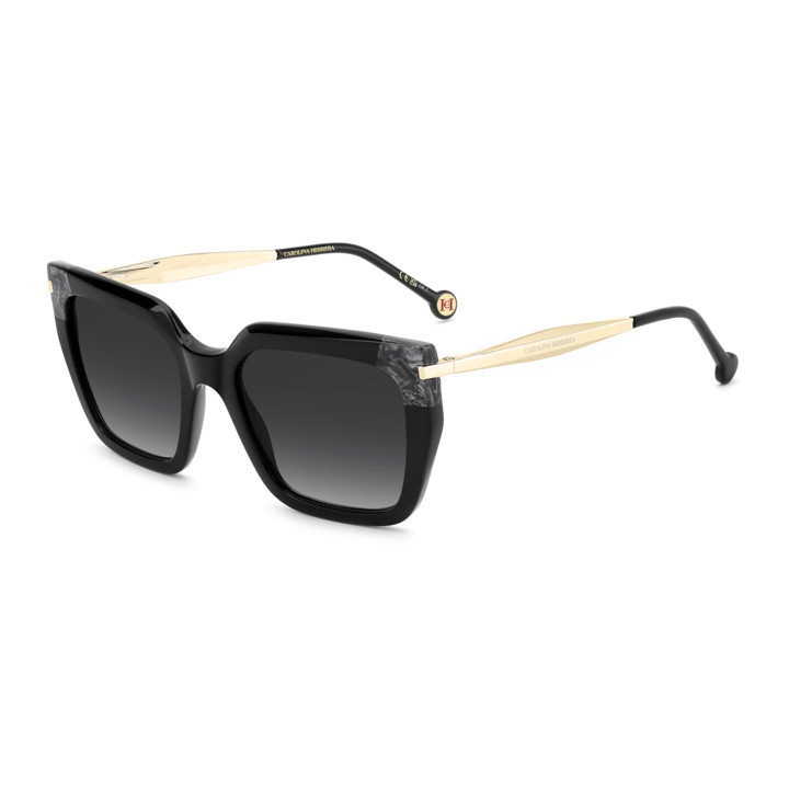Lunettes de soleil Carolina Herrera HER 0348/S Black / verres Dark Grey Shaded (807-9O)