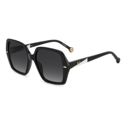 Lunettes de soleil Carolina Herrera HER 0332/G/S Black / verres Dark Grey Shaded (807-9O)