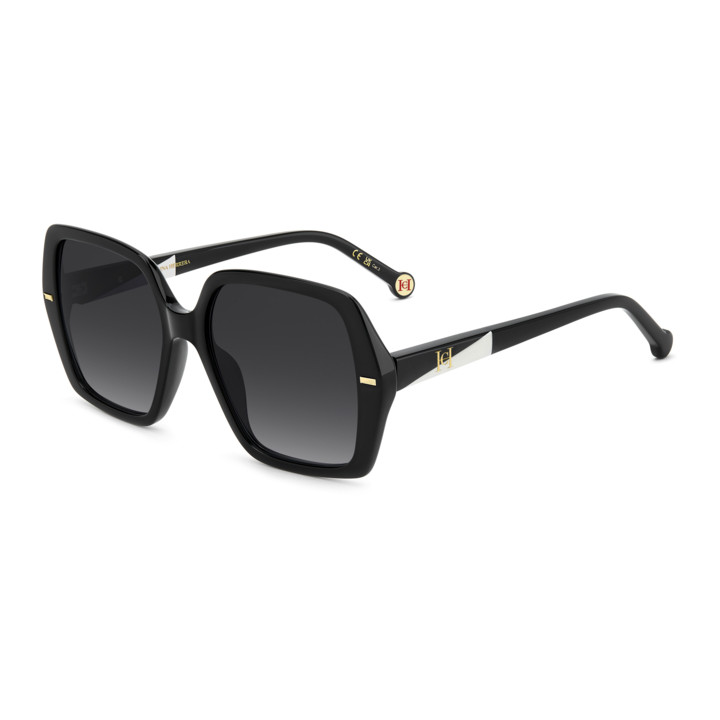 Lunettes de soleil Carolina Herrera HER 0332/G/S Black / verres Dark Grey Shaded (807-9O)