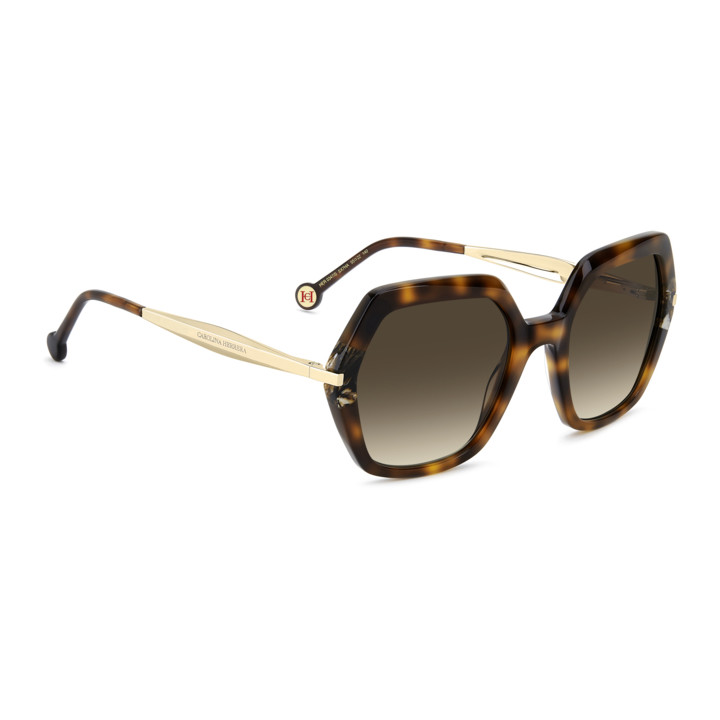 Lunettes de soleil Carolina Herrera HER 0347/S Light Havana / verres Brown Shaded (SX7-HA)