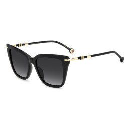 Lunettes de soleil Carolina Herrera HER 0351/G/S Black / verres Dark Grey Shaded (807-9O)