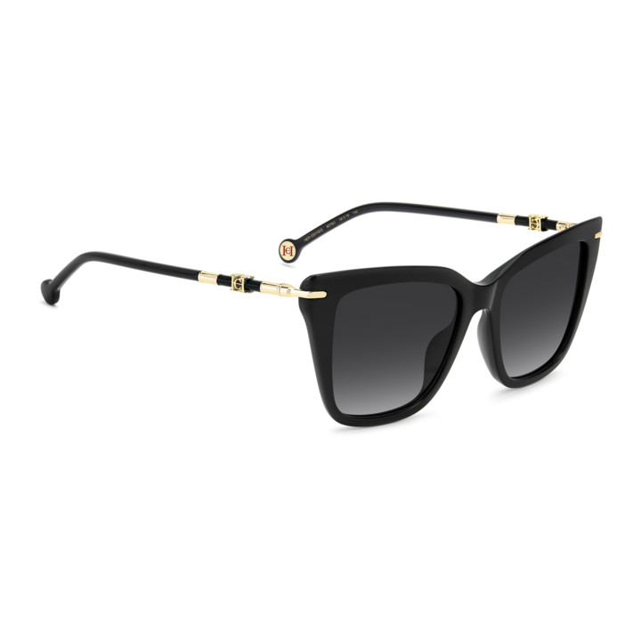 Lunettes de soleil Carolina Herrera HER 0351/G/S Black / verres Dark Grey Shaded (807-9O)