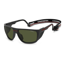 Lunettes de soleil Carrera C SPORT 08/S/XT Matte Black Red / verres Green Polarized (BLX-UC)