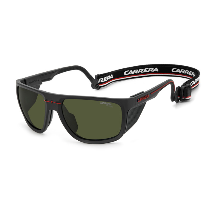 Lunettes de soleil Carrera C SPORT 08/S/XT Matte Black Red / verres Green Polarized (BLX-UC)
