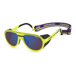 Lunettes de soleil Carrera C SPORT 09/S/XT Yellow Black / verres Violet High Contrast Blue Filter (4CW-MG)