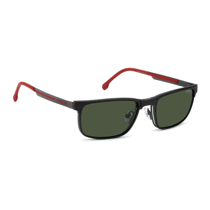 Lunettes de vue avec clip solaire Carrera CA 8921/C Matte Black Red / verres Green Polarized (BLX-UC)