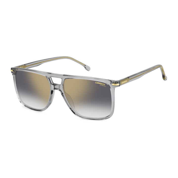 Lunettes de soleil Carrera 366/S Grey / verres Grey Shaded Gold Mirror (KB7-FQ)