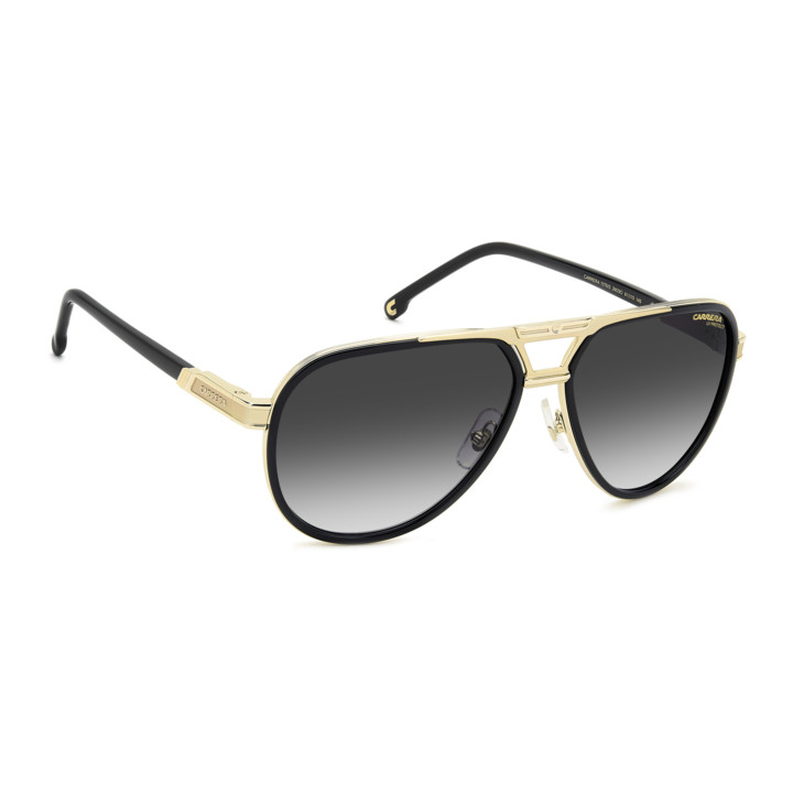 Lunettes de soleil Carrera 1076/S Black Gold / verres Dark Grey Shaded (2M2-9O)