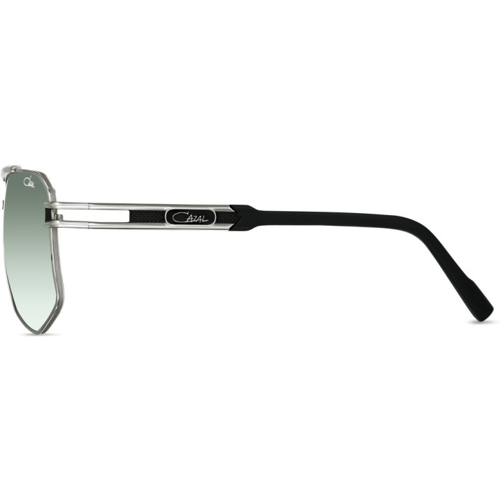 Cazal 9110 002 noir-argent mat - vue de profil