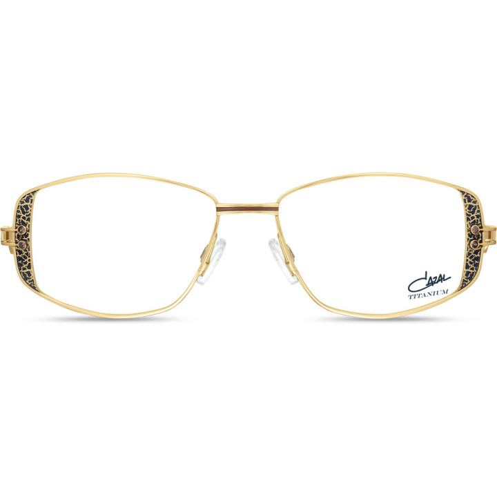 Cazal 1296 001 bleu nuit-or - vue de face