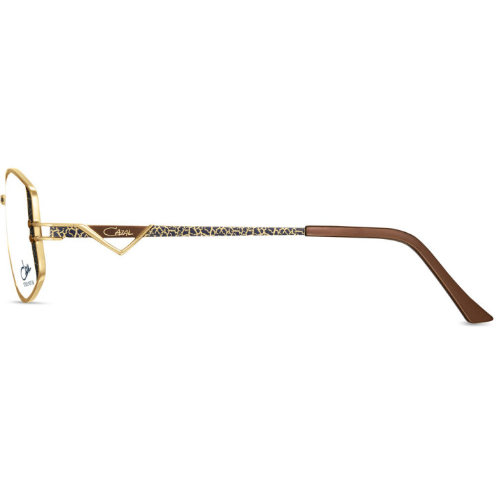 Cazal 1296 001 bleu nuit-or - vue de profil