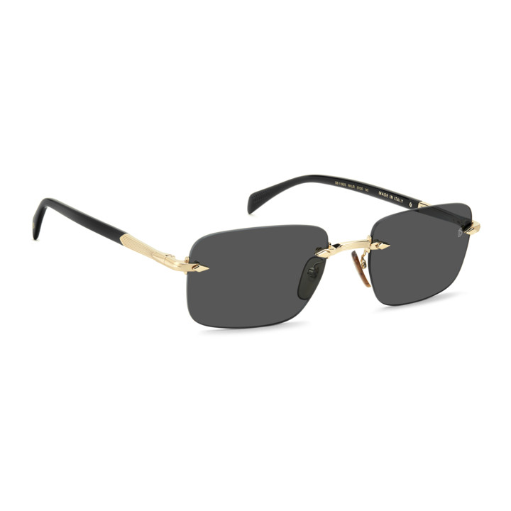 Lunettes de soleil David Beckham DB 1195/S Gold Black 2 / verres Grey (RHL-IR)