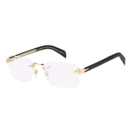 Lunettes de vue David Beckham DB 7116 Gold Black 2 / verres Blue Mirror (RHL-2Y)