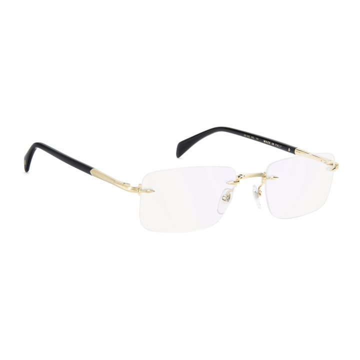 Lunettes de vue David Beckham DB 1202 Gold Black 2 / verres Blue Mirror (RHL-2Y)