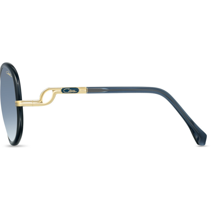 Cazal 9503 002 bleu gris-or - vue de profil