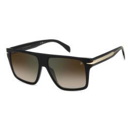 Lunettes de soleil David Beckham DB 7149/S Black / verres Brown Shaded Green Mirror (807-QY)
